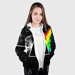 Куртка с капюшоном женская PINK FLOYD, цвет: 3D-белый — фото 2