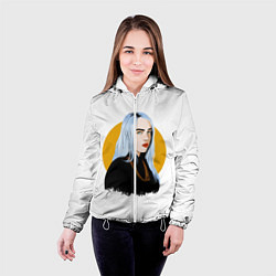 Куртка с капюшоном женская Billie Eilish, цвет: 3D-белый — фото 2