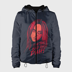Куртка с капюшоном женская Billie Eilish, цвет: 3D-черный