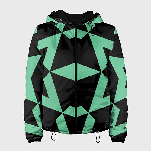 Женская куртка Abstract zigzag pattern / 3D-Черный – фото 1