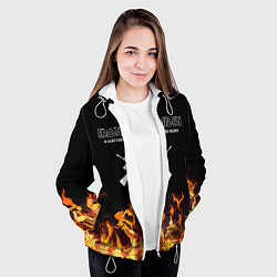 Куртка с капюшоном женская Iron Maiden, цвет: 3D-белый — фото 2