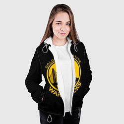 Куртка с капюшоном женская GOLDEN STATE WARRIORS, цвет: 3D-белый — фото 2