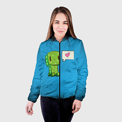 Куртка с капюшоном женская MINECRAFT, цвет: 3D-черный — фото 2