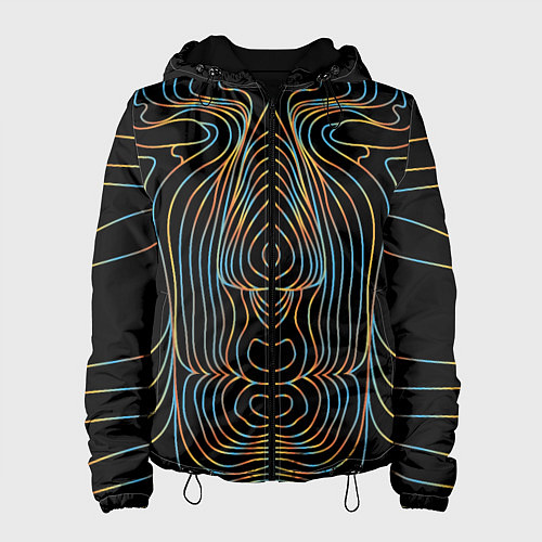 Женская куртка Неоновое свечение / 3D-Черный – фото 1