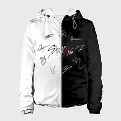 Куртка с капюшоном женская STRAY KIDS, цвет: 3D-белый