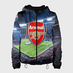 Куртка с капюшоном женская FC Arsenal, цвет: 3D-черный