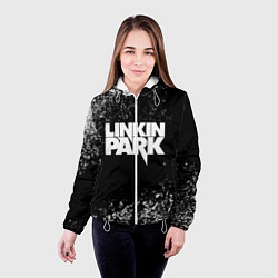 Куртка с капюшоном женская Linkin Park, цвет: 3D-белый — фото 2