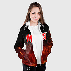 Куртка с капюшоном женская АРИЯ, цвет: 3D-белый — фото 2