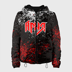 Куртка с капюшоном женская АРИЯ, цвет: 3D-черный