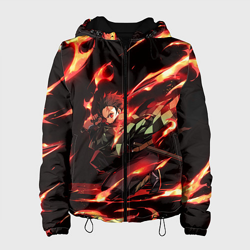 Женская куртка KIMETSU NO YAIBA / 3D-Черный – фото 1