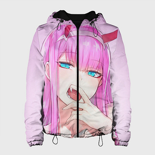 Женская куртка Ahegao / 3D-Черный – фото 1