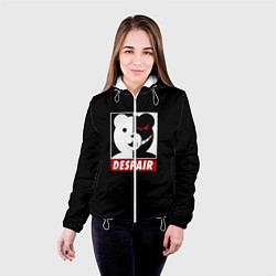 Куртка с капюшоном женская Monokuma, цвет: 3D-белый — фото 2