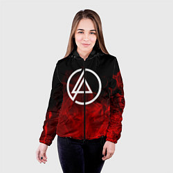 Куртка с капюшоном женская LINKIN PARK, цвет: 3D-черный — фото 2