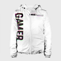 Куртка с капюшоном женская Gamer, цвет: 3D-белый