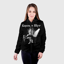 Куртка с капюшоном женская Король и Шут Анархия спина, цвет: 3D-черный — фото 2
