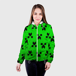 Куртка с капюшоном женская MINECRAFT, цвет: 3D-белый — фото 2