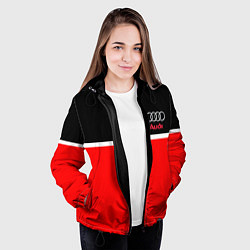 Куртка с капюшоном женская AUDI SPORT, цвет: 3D-черный — фото 2