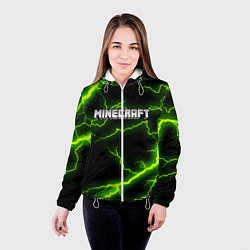 Куртка с капюшоном женская MINECRAFT STORM, цвет: 3D-белый — фото 2