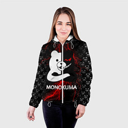 Куртка с капюшоном женская MONOKUMA, цвет: 3D-белый — фото 2
