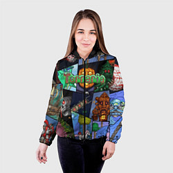 Куртка с капюшоном женская Terraria, цвет: 3D-черный — фото 2