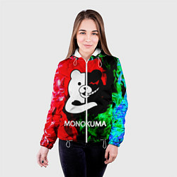 Куртка с капюшоном женская MONOKUMA, цвет: 3D-белый — фото 2