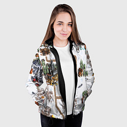 Куртка с капюшоном женская Heroes of Might and Magic, цвет: 3D-черный — фото 2