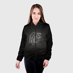 Куртка с капюшоном женская ТИКТОКЕР - PAYTON MOORMEIE, цвет: 3D-черный — фото 2