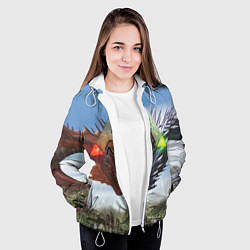 Куртка с капюшоном женская Ark Survival Evolved, цвет: 3D-белый — фото 2