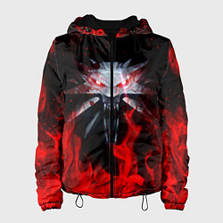 Куртка с капюшоном женская ВЕДЬМАК, цвет: 3D-черный