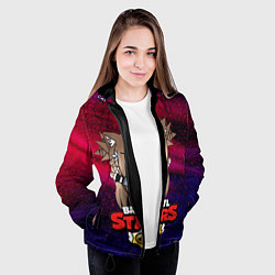 Куртка с капюшоном женская Brawl stars, цвет: 3D-черный — фото 2