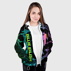 Куртка с капюшоном женская BILLIE EILISH, цвет: 3D-белый — фото 2