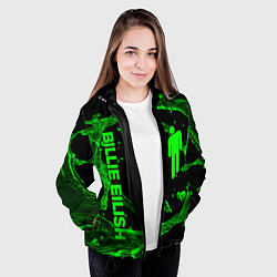 Куртка с капюшоном женская BILLIE EILISH, цвет: 3D-черный — фото 2