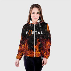 Куртка с капюшоном женская PORTAL, цвет: 3D-белый — фото 2