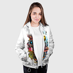 Куртка с капюшоном женская PORTAL, цвет: 3D-белый — фото 2