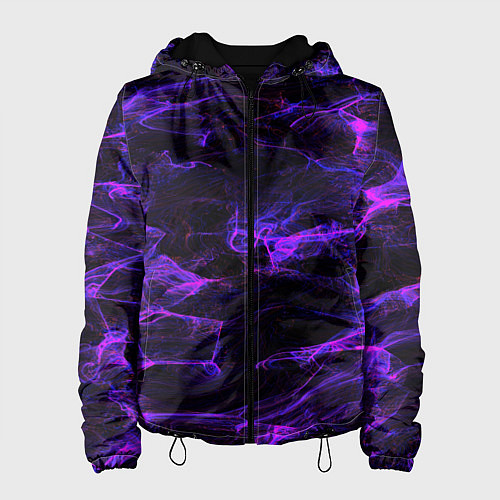 Женская куртка Текстуры / 3D-Черный – фото 1