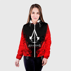 Куртка с капюшоном женская Assassin’s Creed, цвет: 3D-белый — фото 2
