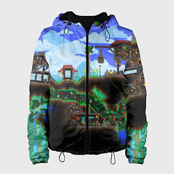 Куртка с капюшоном женская TERRARIA, цвет: 3D-черный