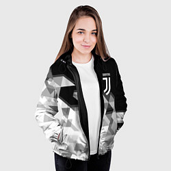 Куртка с капюшоном женская JUVENTUS, цвет: 3D-черный — фото 2