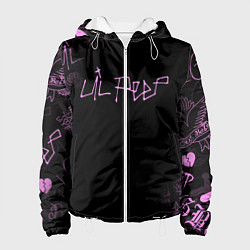 Куртка с капюшоном женская LIL PEEP, цвет: 3D-белый
