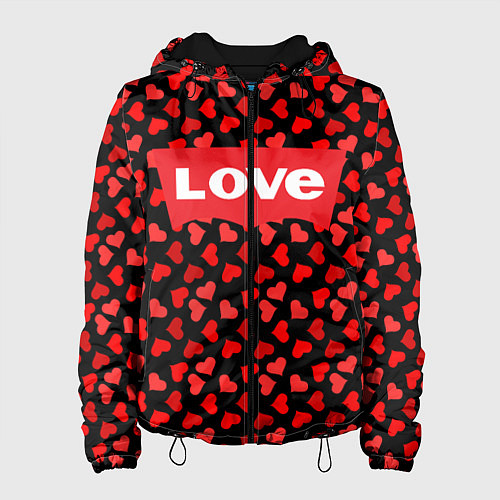 Женская куртка Love / 3D-Черный – фото 1