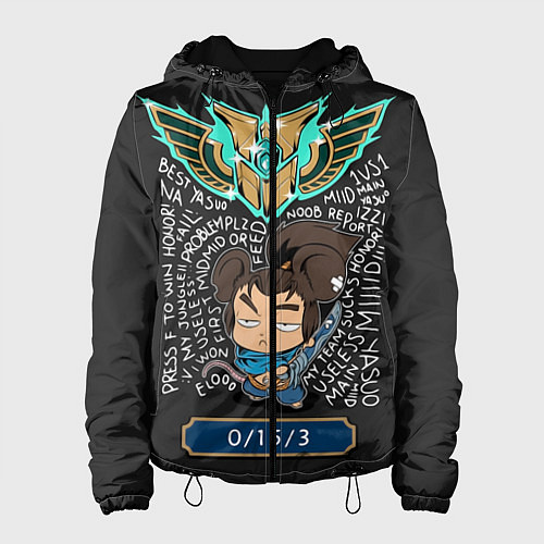 Женская куртка League of Legends / 3D-Черный – фото 1