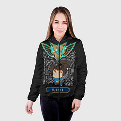 Куртка с капюшоном женская League of Legends, цвет: 3D-черный — фото 2