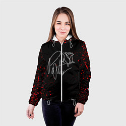 Куртка с капюшоном женская Payton Moormeier: Black Style, цвет: 3D-белый — фото 2
