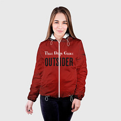 Куртка с капюшоном женская Three days grace Outsider, цвет: 3D-белый — фото 2