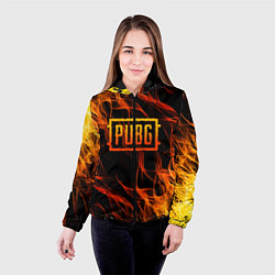 Куртка с капюшоном женская PUBG, цвет: 3D-черный — фото 2