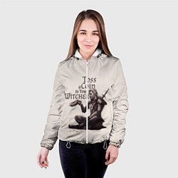 Куртка с капюшоном женская Toss a coin to your Witcher, цвет: 3D-белый — фото 2