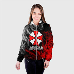 Куртка с капюшоном женская UMBRELLA CORP, цвет: 3D-белый — фото 2