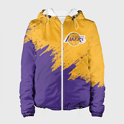Куртка с капюшоном женская LA LAKERS, цвет: 3D-белый