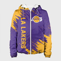 Куртка с капюшоном женская LA LAKERS, цвет: 3D-белый