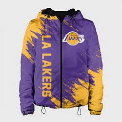 Куртка с капюшоном женская LA LAKERS, цвет: 3D-черный